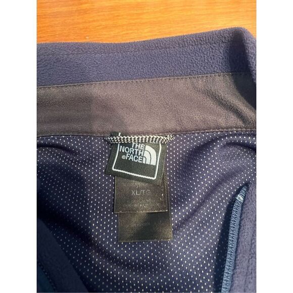 North Face Sweater Men’s XL Navy Full Zip Windwall Fleece Jacket - Picture 4 of 6